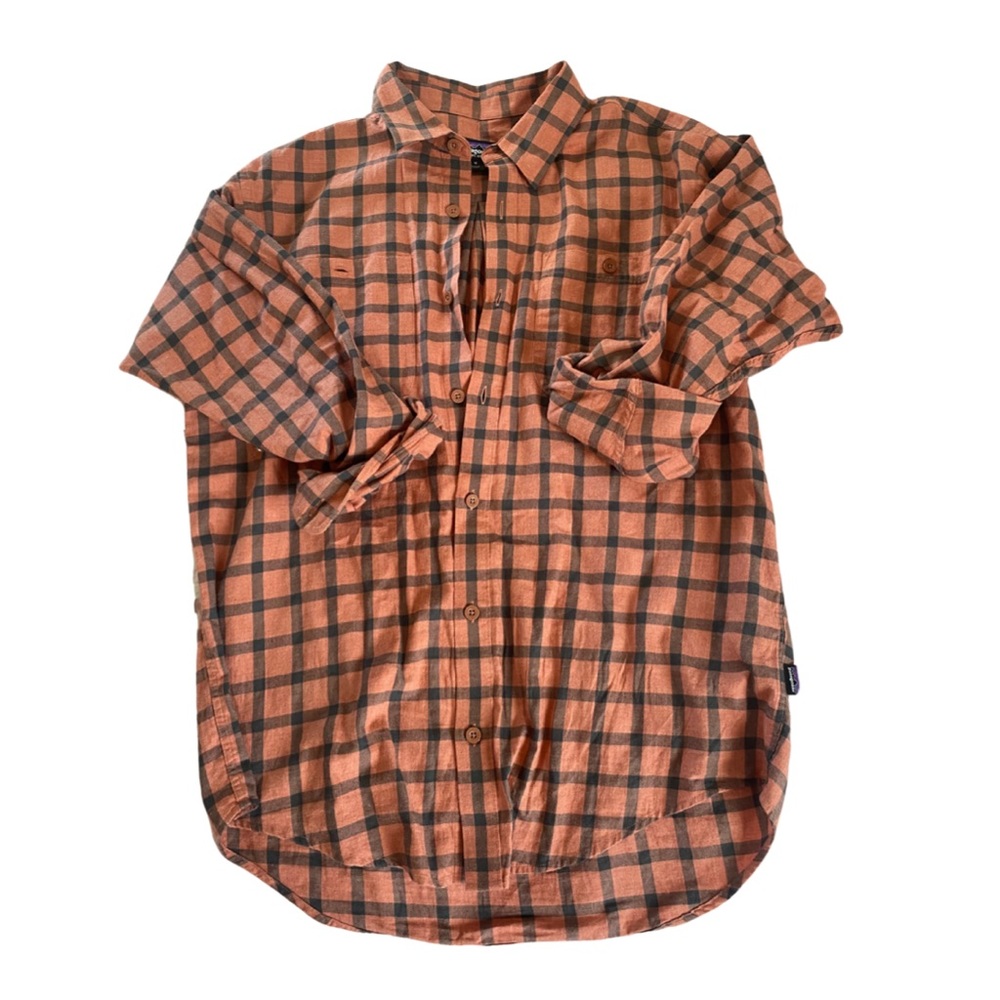 Orange Patagonia Flannel